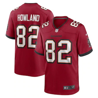 mens nike jj howland red tampa bay buccaneers game player j